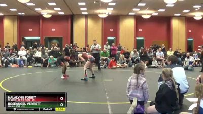 118 lbs Round 3 (6 Team) - Roseangel Verrett, MN ALL Star vs NalaLynn Forist, MI Queen Of The Mats