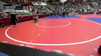 68 lbs Cons. Semi - Cason Van Wie, Pottsville Apache Youth Wrestling vs Carter Wiley, Pottsville Apache Youth Wrestling