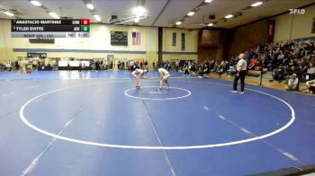 133 lbs Cons. Round 3 - Anastacio Martinez, Concordia (wi) vs Tyler Evitts, Aurora Universtiy