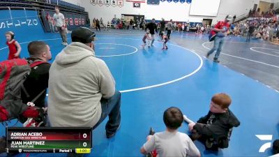 41-43 lbs Round 2 - Juan Martinez, Peak Wrestling vs Adrian Acebo, Riverton USA Wrestling