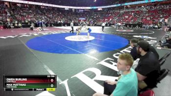 D2-190 lbs Quarterfinal - Max Matthias, Two Rivers vs Owen Burling, Lake Mills