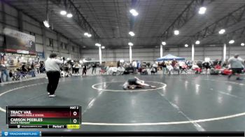 100 lbs Quarterfinal - Tracy Vail, East Minico Middle School vs Carson Peebles, South Fremont