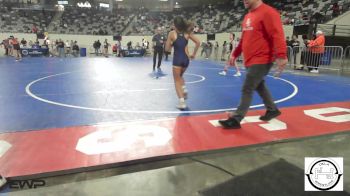 84 lbs Quarterfinal - Annie Potts, Sand Springs Jr High vs Yaretzi Rojas, Team Tulsa Wrestling Club
