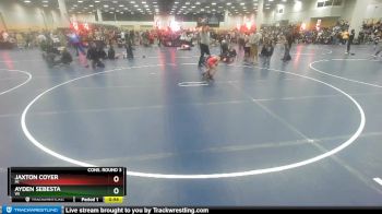 63 lbs Cons. Round 3 - Jaxton Coyer, MI vs Ayden Sebesta, WI