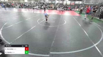 130 lbs Rr Rnd 5 - Eric Gonzalez, Fort Lupton vs Heaven Handy, NM Gold