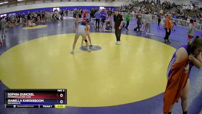 120 lbs Round 5 - Sophia Dunckel, McMinnville Mat Club vs Isabella Karsseboom, Wilsonville