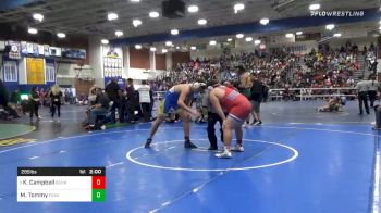 285 lbs Prelims - Kade Campbell, Buchanan vs Maximillian Tommy, Fountain Valley