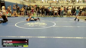 72 lbs Round 3 (6 Team) - Kolt Palmer, Misfits United vs Mikael Jones, Finger Lakes Elite