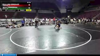 W-112 lbs Semifinals (8 Team) - Ella-Lina Gonzalez, Tennessee vs Skyla Zimmerman, Idaho