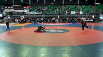 6A 106 lbs Semifinal - Eli Carter, Southside Gadsden vs Zedic Pabst, Pell City