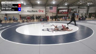 67 kg Cons. Sub-semis - Richie Clementi, Southeastern Wrestling Club vs Ethan Mitchell, Pioneer Wrestling Club