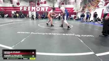 285 lbs Cons. Round 3 - Nicholas Studley, Los Gatos vs Kaeson La Follette, Kathleen MacDonald High School