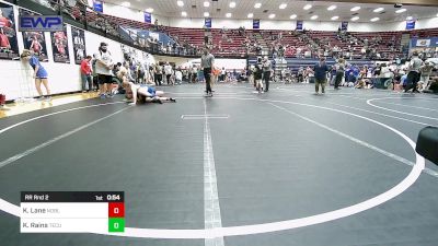 Rr Rnd 2 - Kaden Lane, Noble Takedown Club vs Kaleb Rains, Tecumseh Youth Wrestling