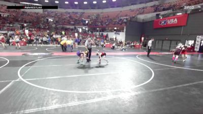 64 lbs Cons. Semi - Carson Hebel, Denmark Youth Wrestling vs Oliver Hirschi, Neenah Youth Wrestling