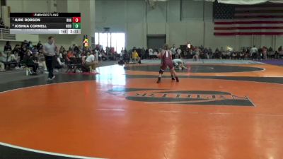 133 lbs Quarterfinal - Jude Robson, Roanoke College vs Joshua Cornell, Heidelberg