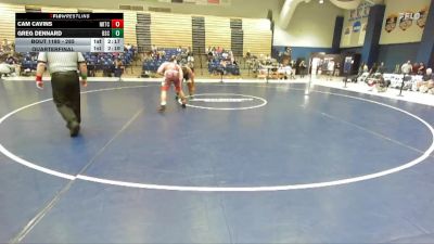 285 lbs Quarterfinal - Cam Cavins, Noke Wrestling RTC vs Greg Dennard, Bluefield State