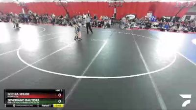 70-73 lbs Round 1 - Sophia Smude, Minnesota vs Severiano Bautista, Oregon Youth Wrestling Club