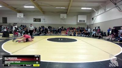 100 lbs Quarterfinal - Eli Mendoza, Daniel Cormier Wrestling vs Desmond Ivaldi, Mat Time