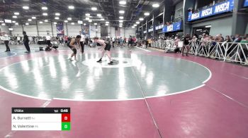 170 lbs Consi Of 32 #1 - Alijah Burnett, NJ vs Noah Valentine, PA