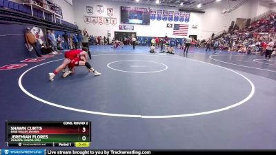 138 lbs Cons. Round 2 - Shawn Curtis, Sage Valley Jr High vs Jeremiah Flores, Johnson Junior High