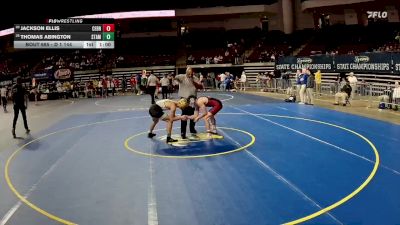 D 1 144 lbs Cons. Round 4 - Jackson Ellis, Central - B.R. vs Thomas Abington, St. Amant