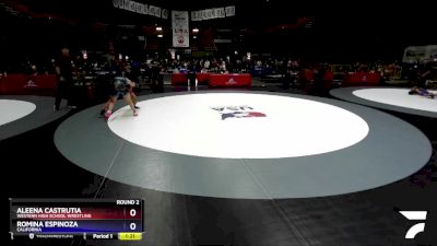 152 lbs Round 2 - Aleena Castrutia, Western High School Wrestling vs Romina Espinoza, California