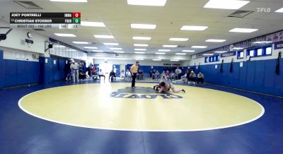 168 lbs Consi Of 16 #2 - Joey Pontrelli, Immaculate Conception (IL) vs Christian Stoeber, Fountain Valley