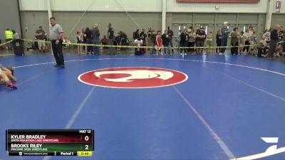 82 lbs Cons. Round 2 - Kyler Bradley, Smith Mountain Lake Wrestling vs Brooks Riley, Machine Shed Wrestling