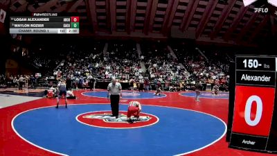 150-6A Champ. Round 1 - Waylon Rozier, Camden County vs Logan Alexander, Archer