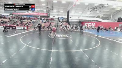 160 lbs Round 5 (12 Team) - Zeinabou Toure, Adrian College vs Presley McCandlish, Lock Haven University