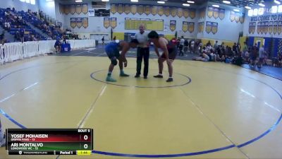 285 lbs Round 2 (8 Team) - Ari Montalvo, Longwood WC vs Yosef Mohaisen, Griffin Fang