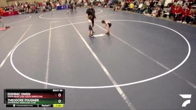 52-57 lbs Cons. Round 1 - Theodore Fougner, Zimmerman Wrestling Club vs Dominic Owen, White Bear Lake Youth Wrestling