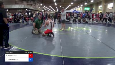 86 kg Rnd Of 32 - Nick Nosler, Southern Illinois Regional Training Center vs Dominic Thebeau, Nebraska Wrestling Training Center