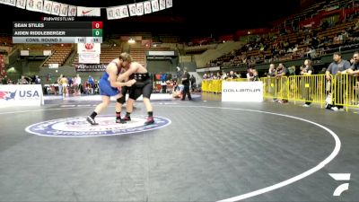 Open Men - 125 lbs Cons. Round 3 - Sean Stiles vs Aiden Riddleberger