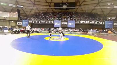 Girls 1B/2B/1A 115 1st Place Match - Reese Prescott, Royal (Girls) vs Karalyn Cook, Mount Baker (Girls)