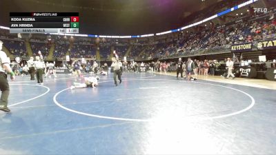 135 lbs Semifinal - Koda Kuzma, Corry vs Ava Hrinda, West Mifflin