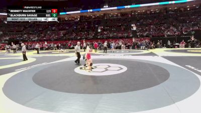 106 lbs Cons. Quarters - Blackburn Savage, Moeller vs Bennett Wachter, Elyria