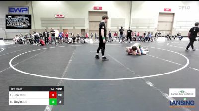 150 lbs 3rd Place - Evan Fisk, Michigan Premier WC - (B) vs Nevan Doyle, Askren Wrestling Academy - (C)