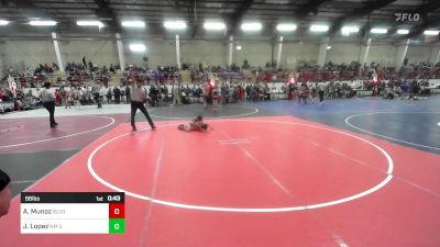 66 lbs Quarterfinal - Angel Munoz, Bloomfield YW vs Jace Lopez, Nm Gold