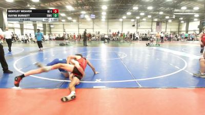 119 lbs Round Of 16 - Bentley Weaver, NC Gold - MS vs Kayne Burkett, TDWC Maniacs Blue - MS