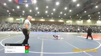 64 lbs Round Of 32 - Braeden Wieland, Sherman Challengers vs Cecilia Bargas, Atwater Wrestling