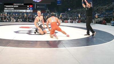 165 lbs Cons. Rd Of 64 - Kingston Sikes, Oklahoma vs Ben Jacobs, Ohio