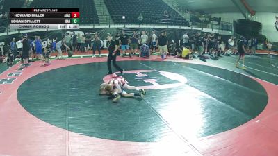 84 lbs Champ. Round 3 - Howard Miller, Alaska vs Logan Spillett, Idaho