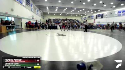 190 lbs Cons. Round 3 - Vincent Kerr, Bear Wrestling Academy vs Ricardo Alonso, Downey Highschool Wrestling