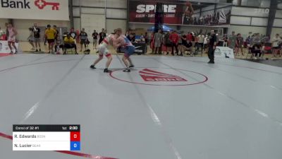 65 kg Consi Of 32 #1 - Riley Edwards, Boone RTC vs Nathan Lucier, Bearcat Wrestling Club