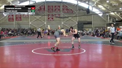 184 lbs Semifinal - Sampson Wilkins, Castleton vs Tyler Miller, Plymouth State