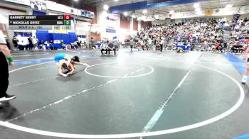 126 lbs Champ. Round 2 - Garrett Berry, Alta Loma vs Nickolas Ortiz, Brawley Union