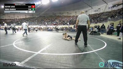 46 lbs Semifinal - Kayde Legg, Keystone Kids Wrestling Club vs Reno Ramos, Team Tulsa Wrestling Club