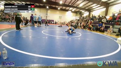 49 lbs Consolation - Danger Welch, Claremore Wrestling Club vs Raiden Gaches, Pawnee Wrestling Club