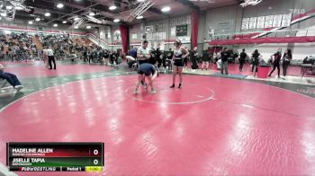 145 lbs Cons. Round 3 - Madeline Allen, Rancho Cucamonga vs Jiselle Tapia, Birmingham